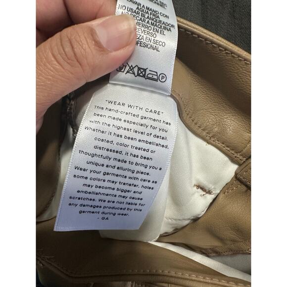 Good American “Better Than Leather” Good Boy Faux Leather Pants Sleek High-Rise - Picture 9 of 9